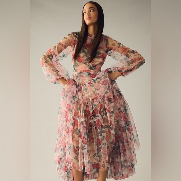 Anthropologie Dresses & Skirts - MAC DUGGAL
Tiered Tulle Dress Anthropologie